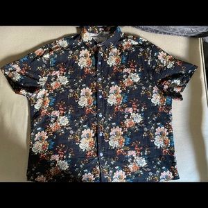 Floral Blossom Short Sleeve Button Down